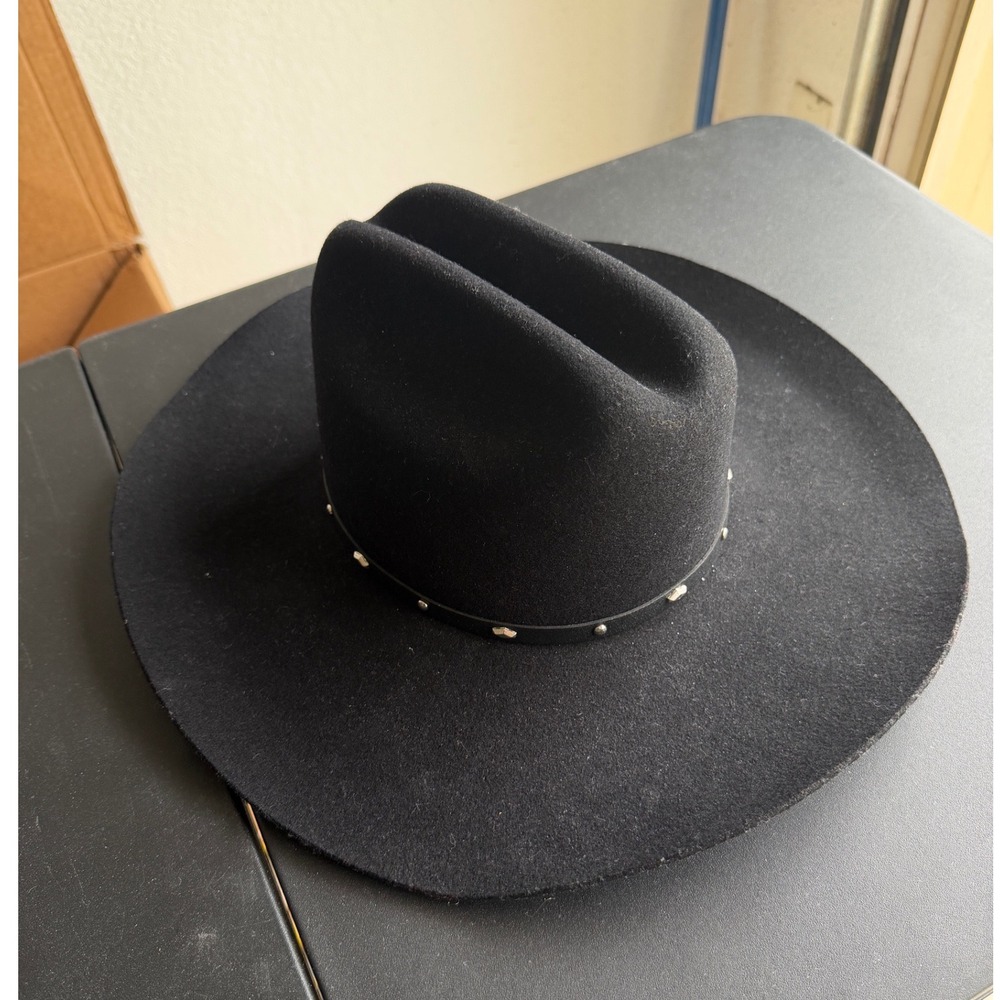 Stallion by Stetson XX Premium Wool Black Cowboy Hat Made in Texas 6-3/4 R